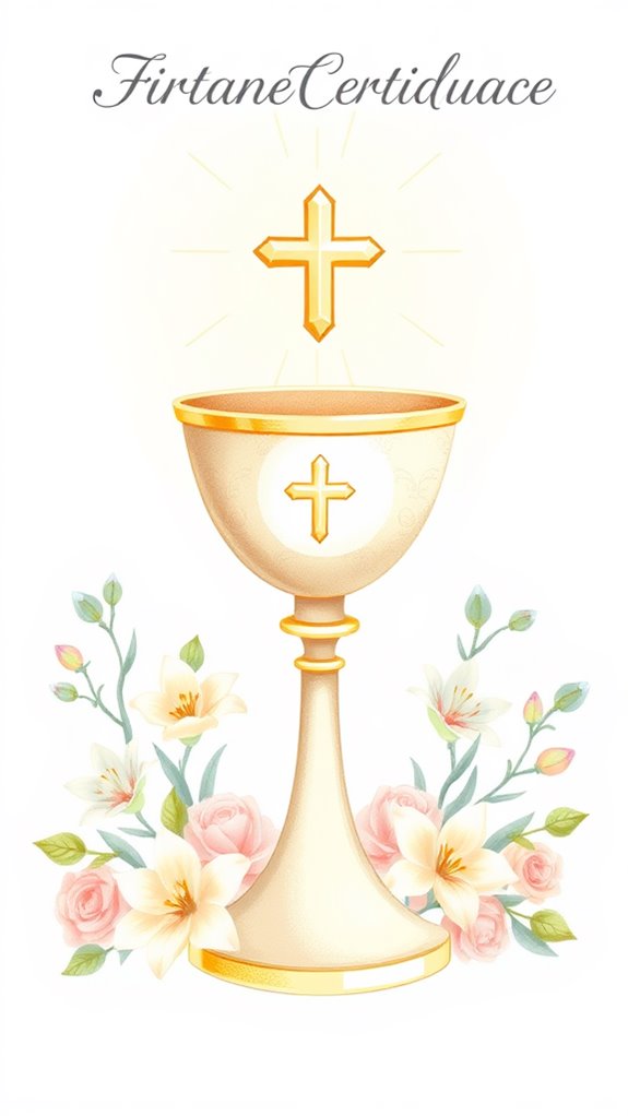 first communion celebration imagery