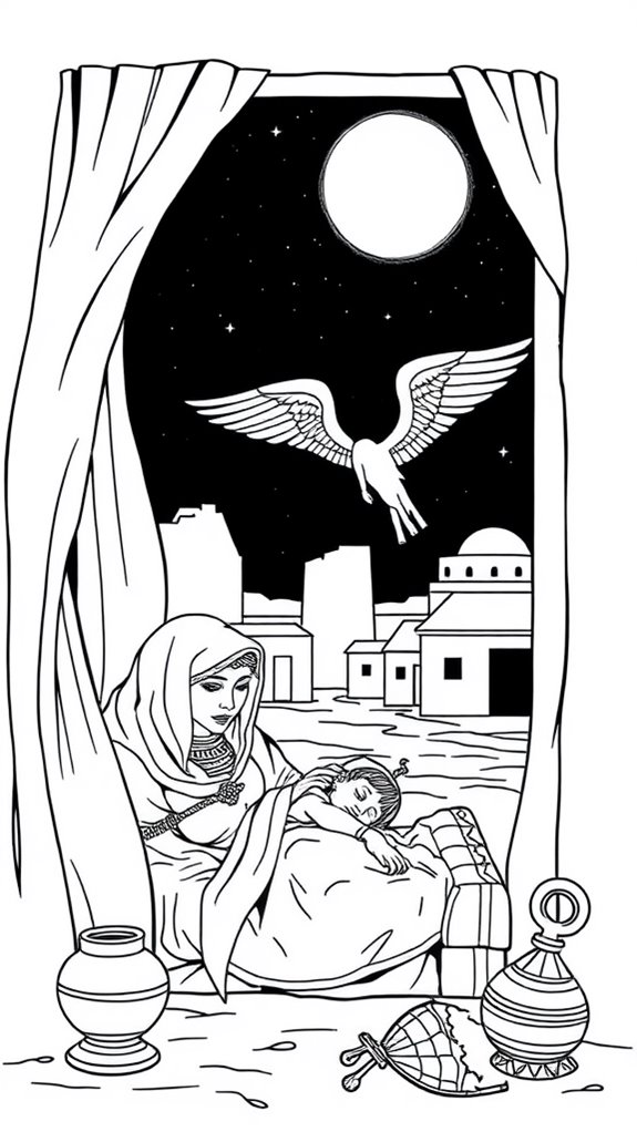 firstborn death coloring page