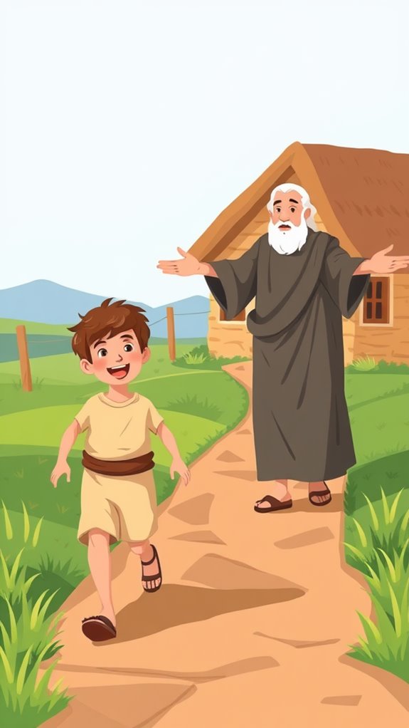 flat icon of prodigal son