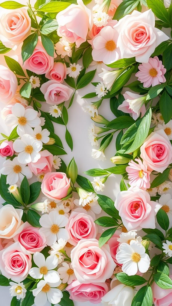 floral background for communion