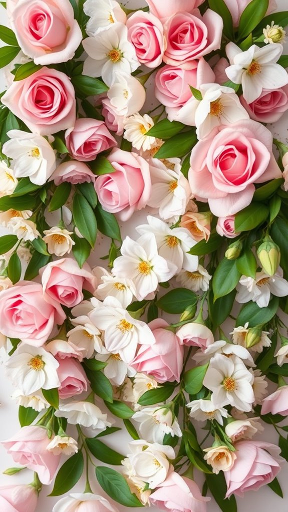 floral background for communion