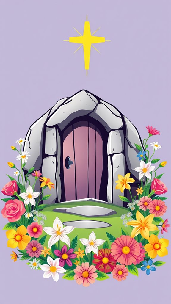 floral design for jesus tomb