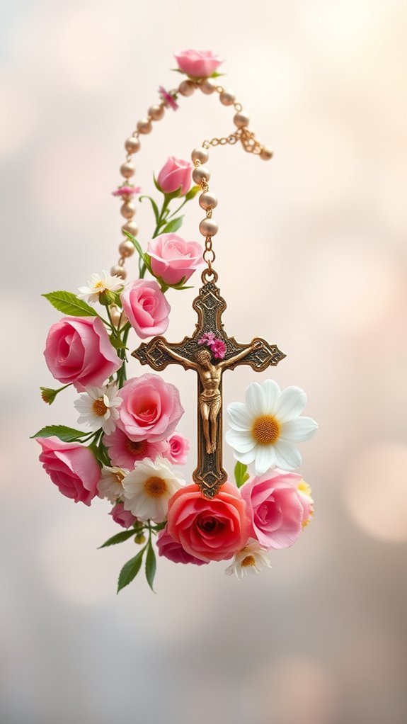 floral design rosary image