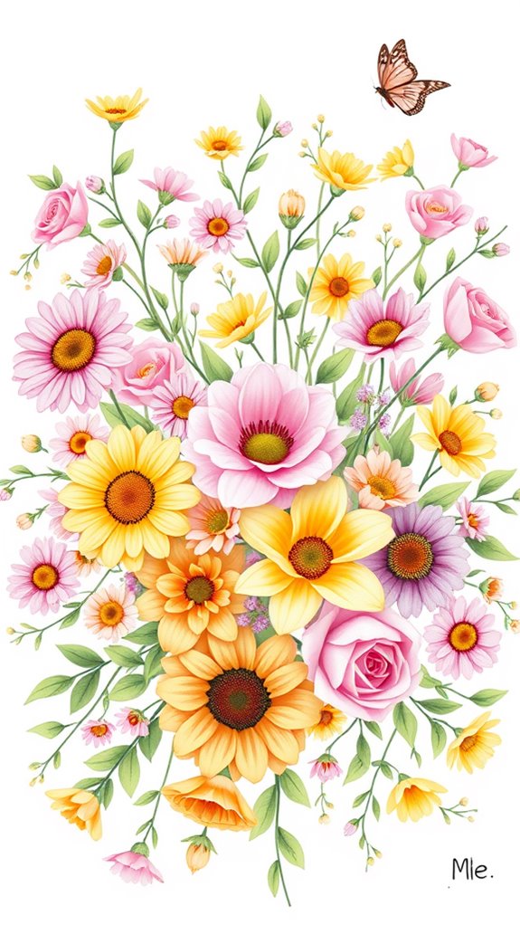 floral jesus loves me