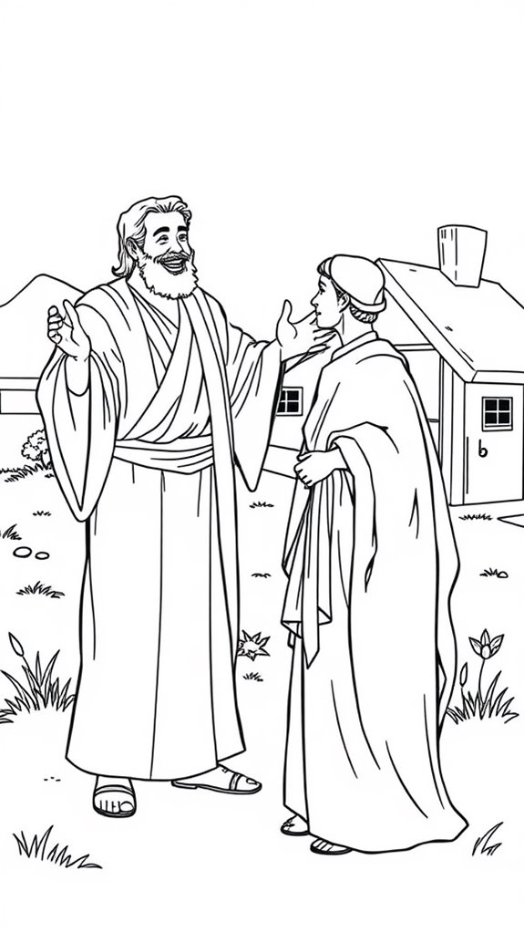 forgiveness themed coloring page