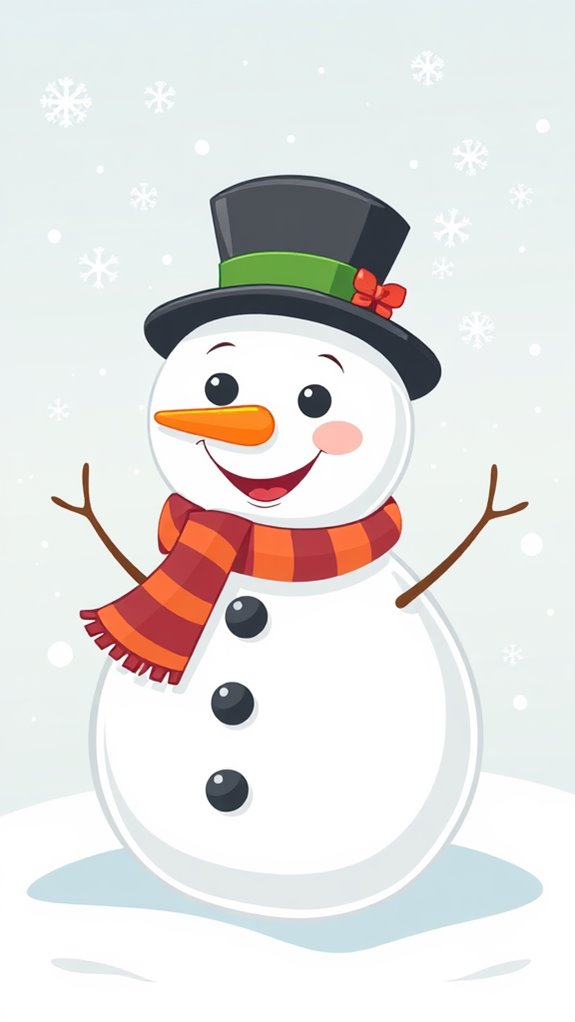 frosty snowman illustration design