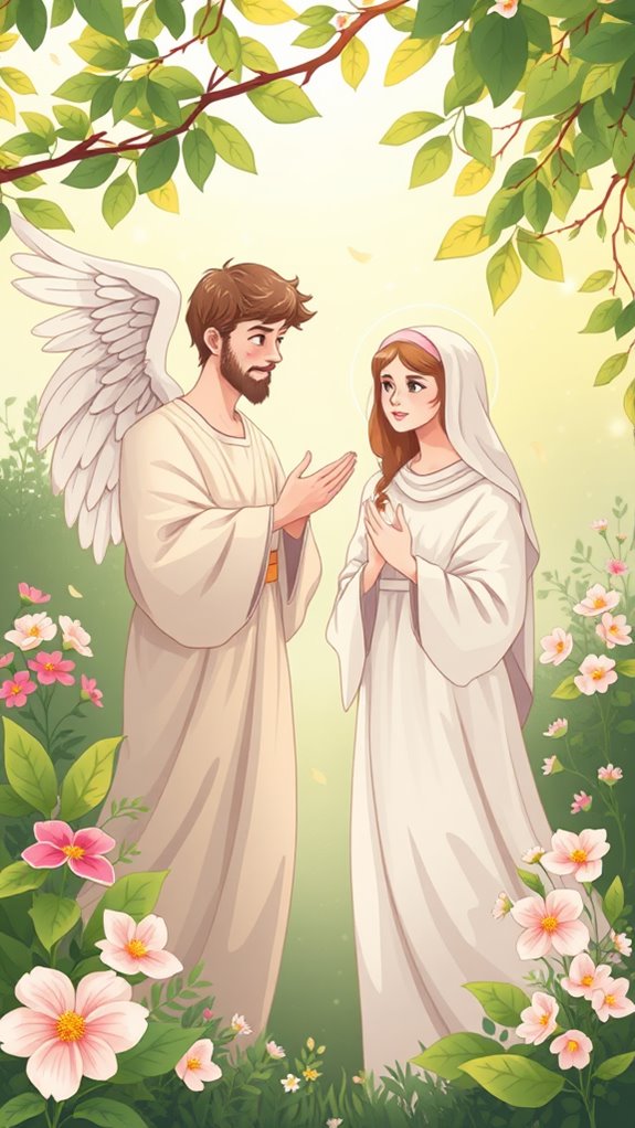 gabriel meets mary outdoors