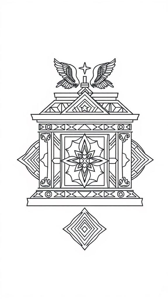 geometric ark covenant coloring