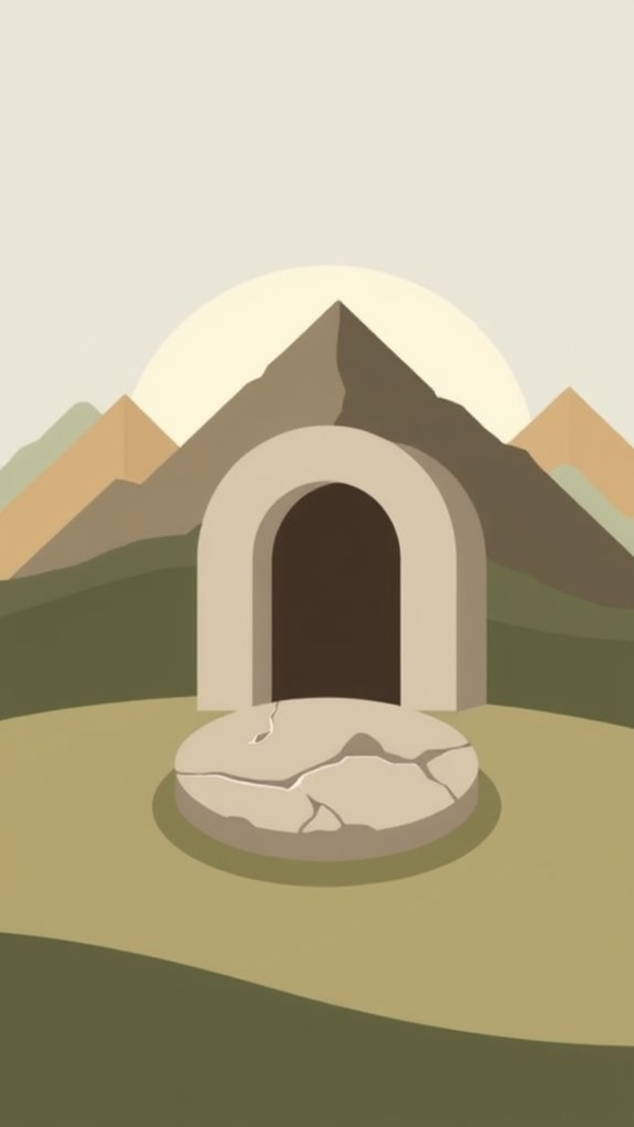 geometric clipart of tomb