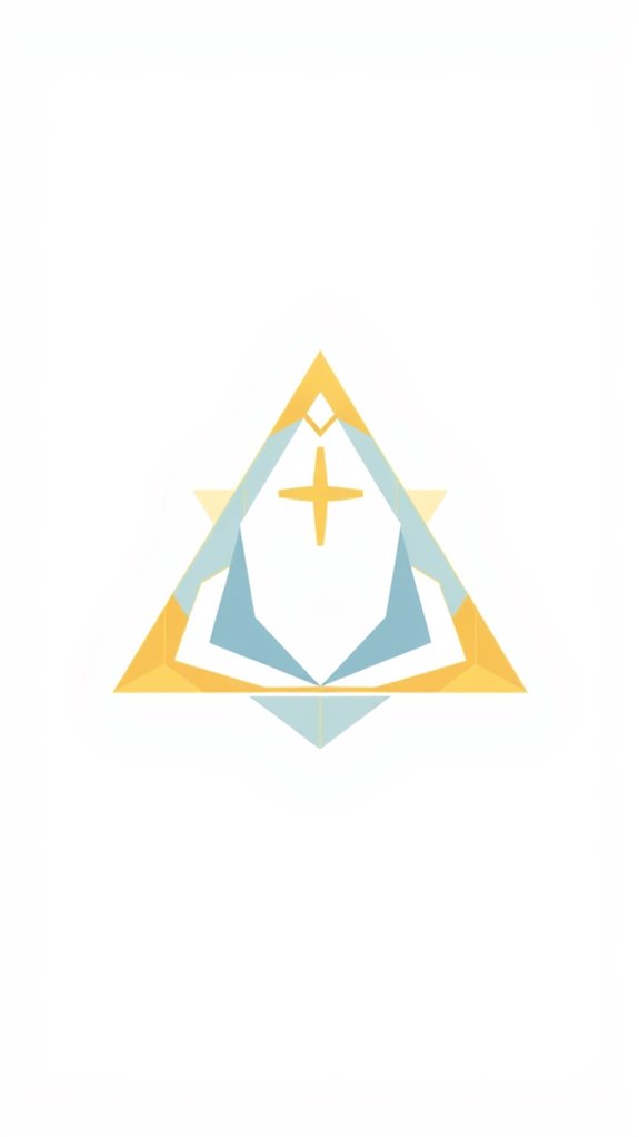 geometric holy trinity artwork