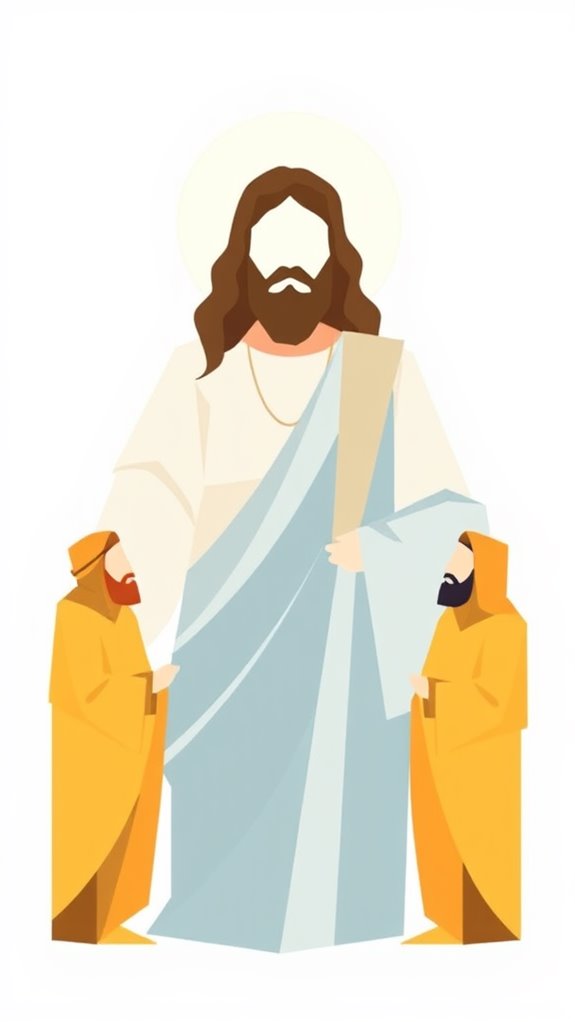 geometric jesus disciples artwork