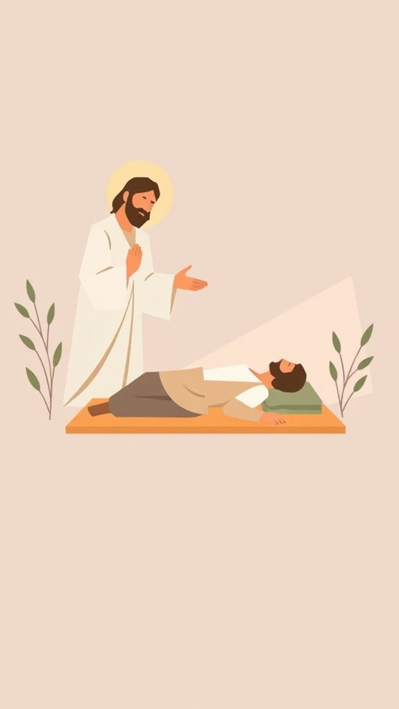geometric shapes healing scene