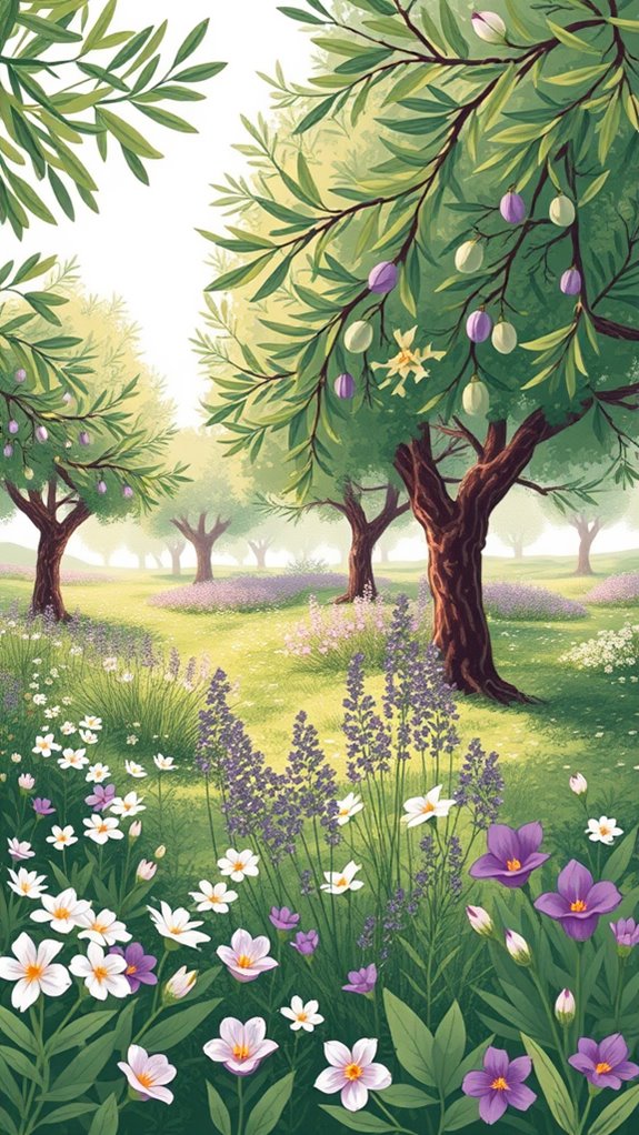 gethsemane flower sketch clipart