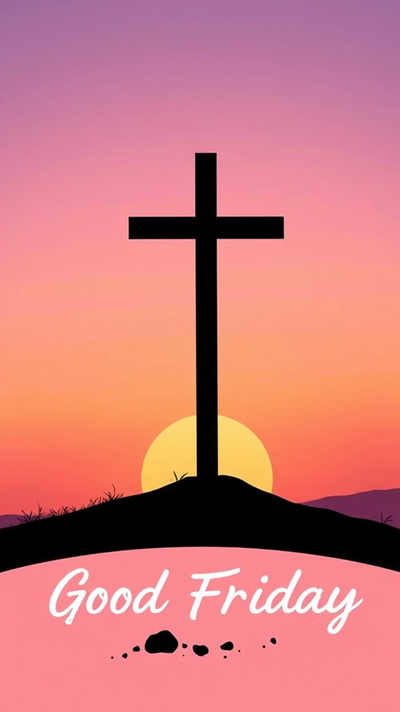 good friday minimalist design