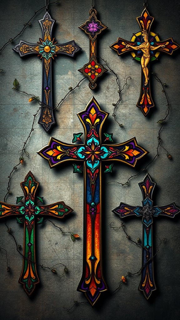 grunge aesthetic stained glass