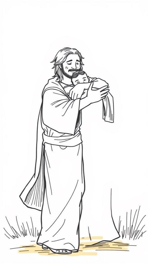 hand drawn prodigal son illustration