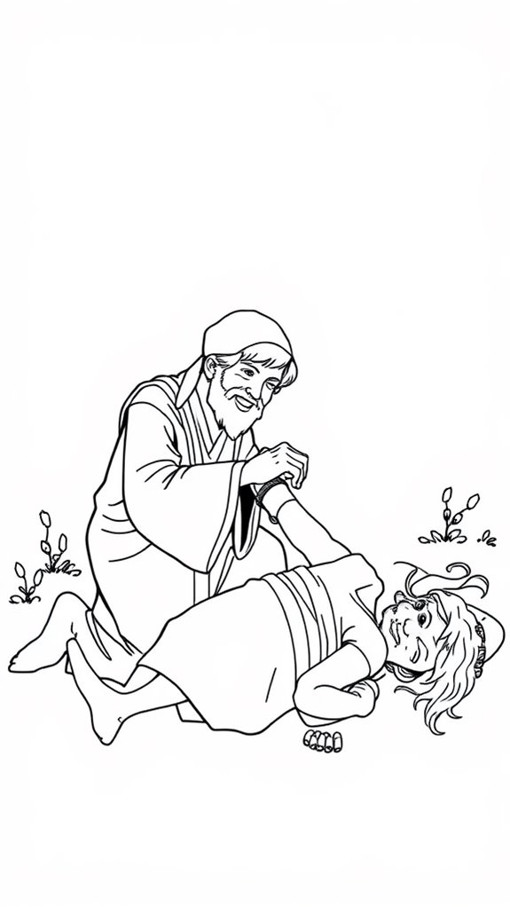 healing hero coloring page