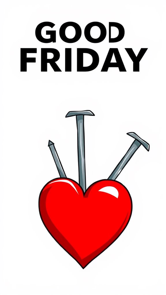 heart with nails symbolism