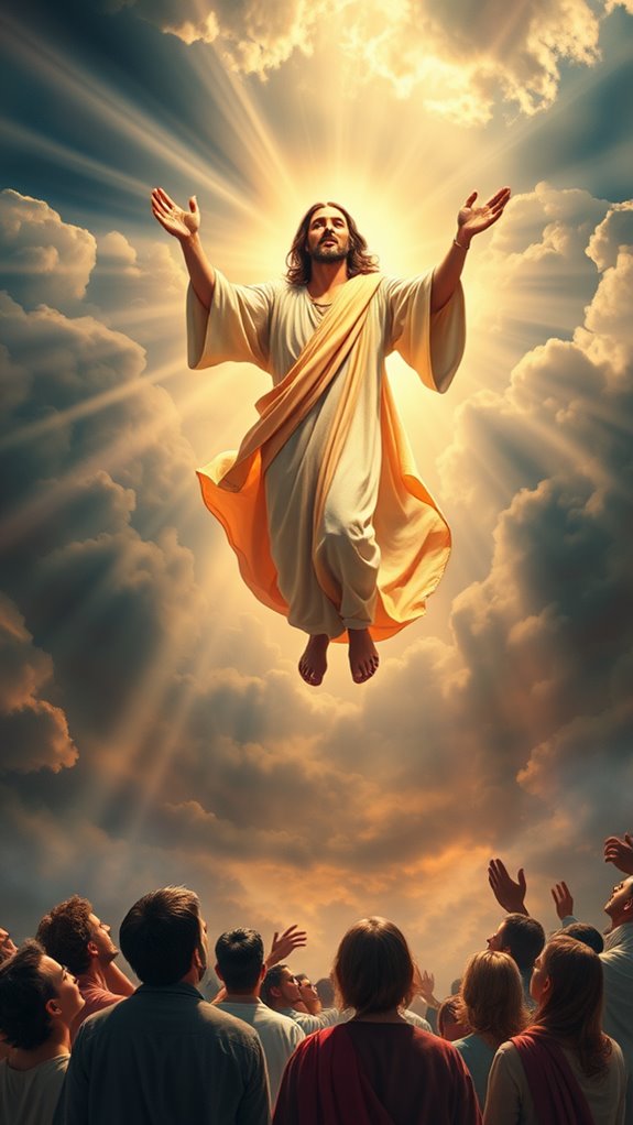 heavenly light jesus ascends