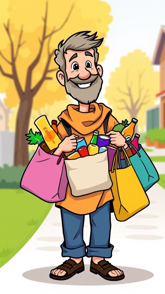 helping hand with groceries