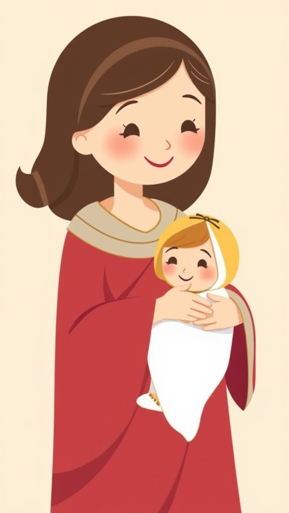 holy family clipart design