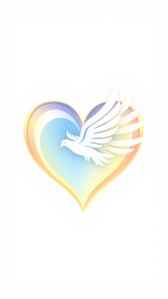 holy spirit heart illustration