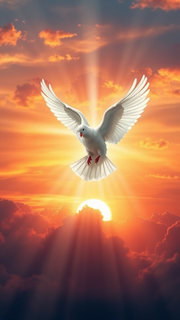 holy spirit sunset image