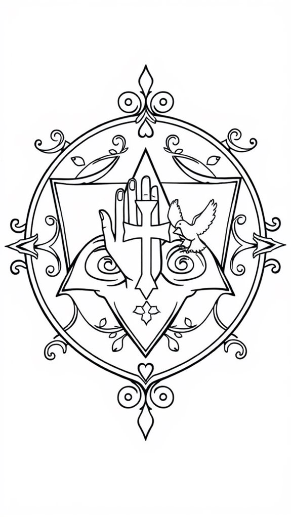 holy trinity shield art