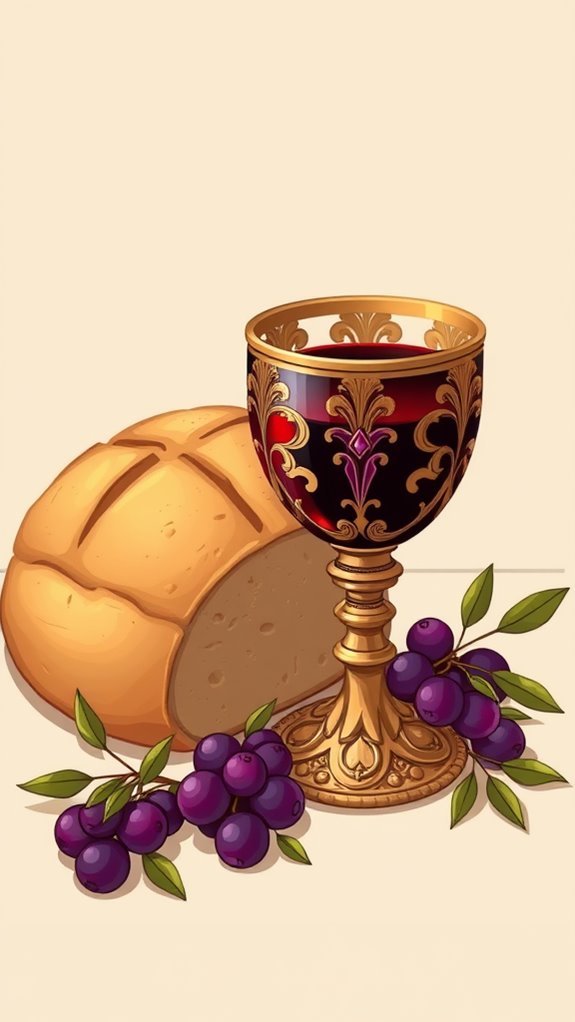 holy week bread wine