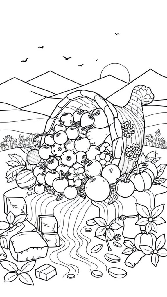 hunger and thirst coloring