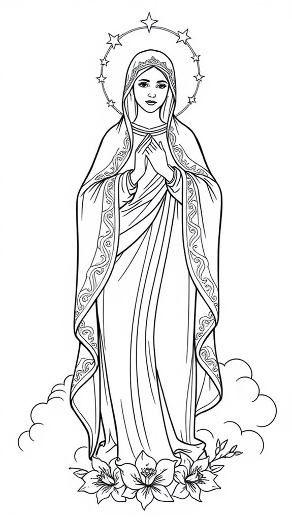immaculate conception coloring page