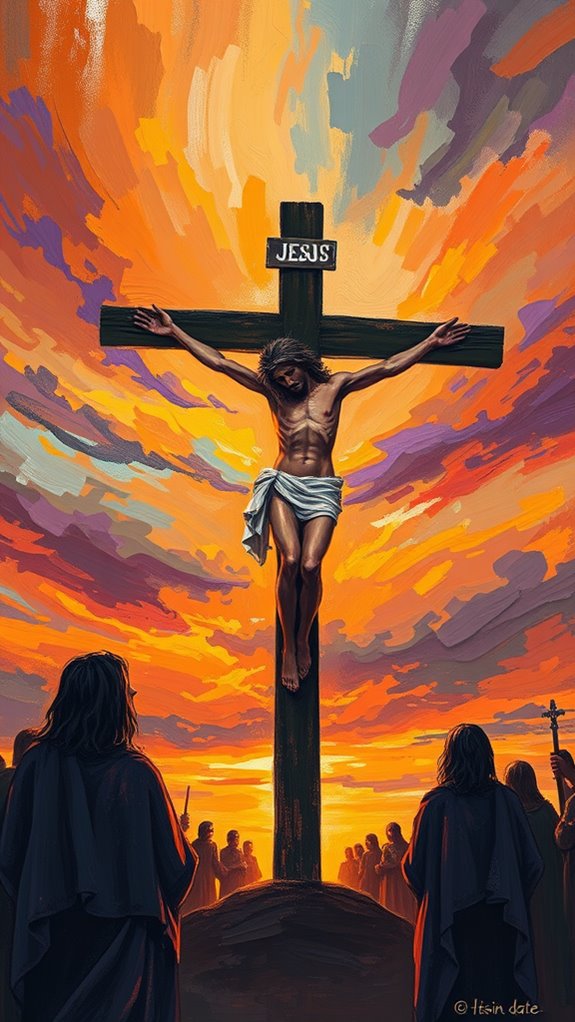 impressionist depiction of crucifixion