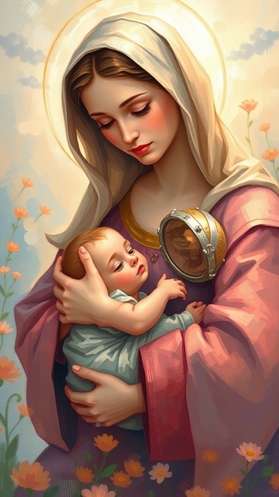 impressionist mary with jesus