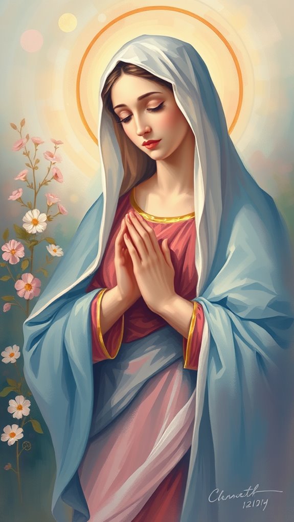 impressionist virgin mary artwork