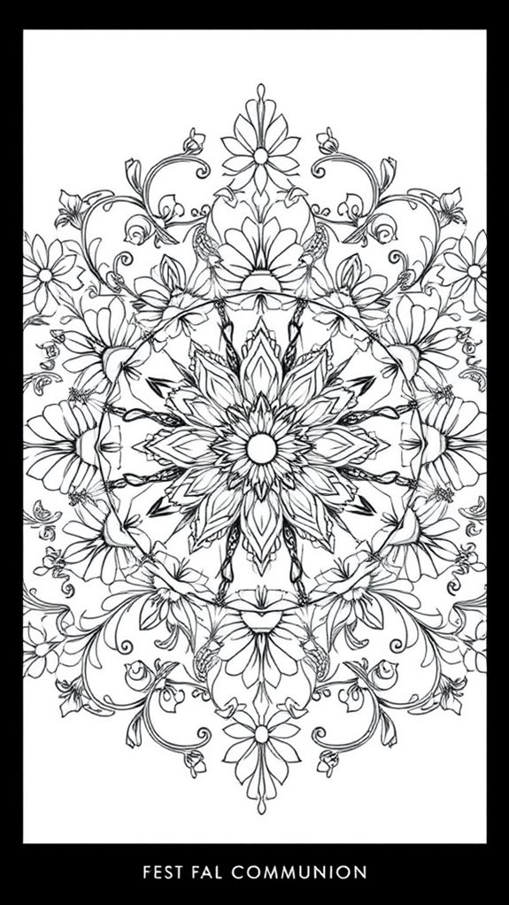 intricate flower design coloring
