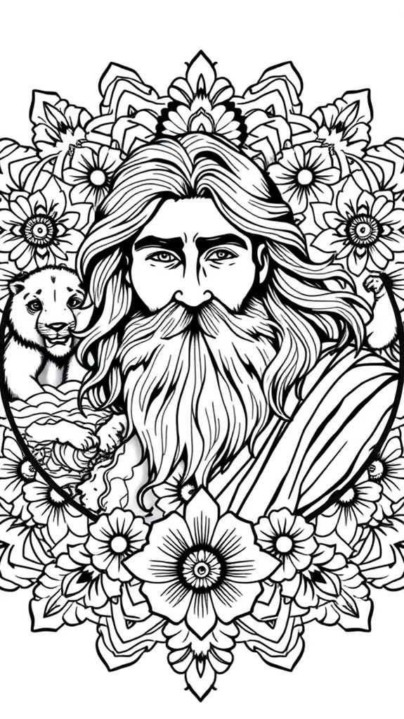 intricate mandala coloring page