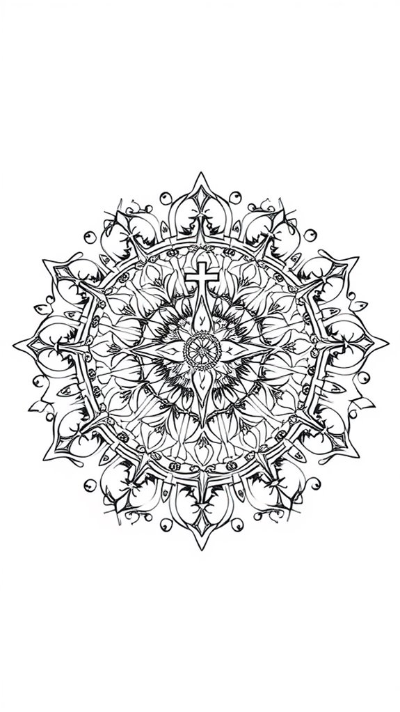 jesus alive mandala art