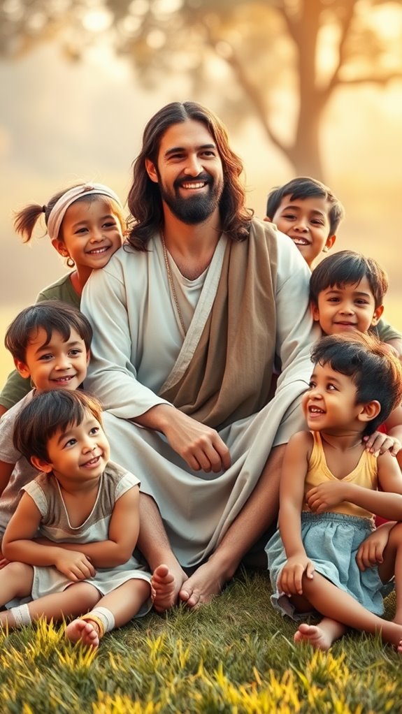 jesus and children together