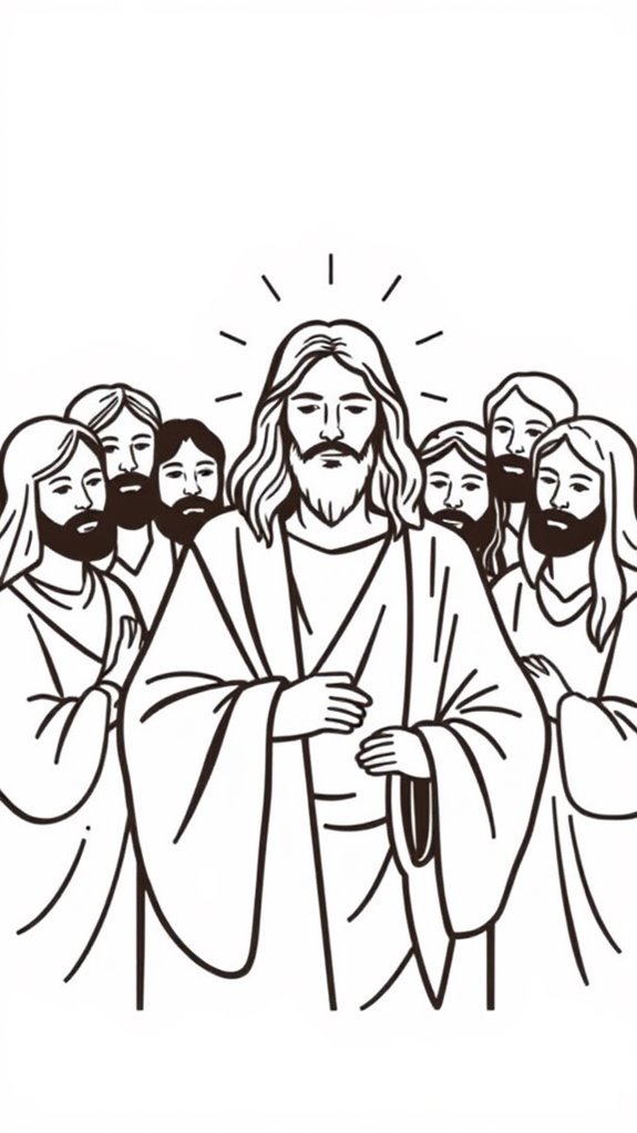 jesus and disciples artwork