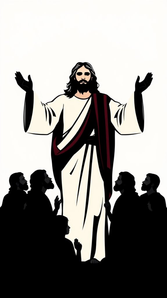 jesus and disciples silhouette