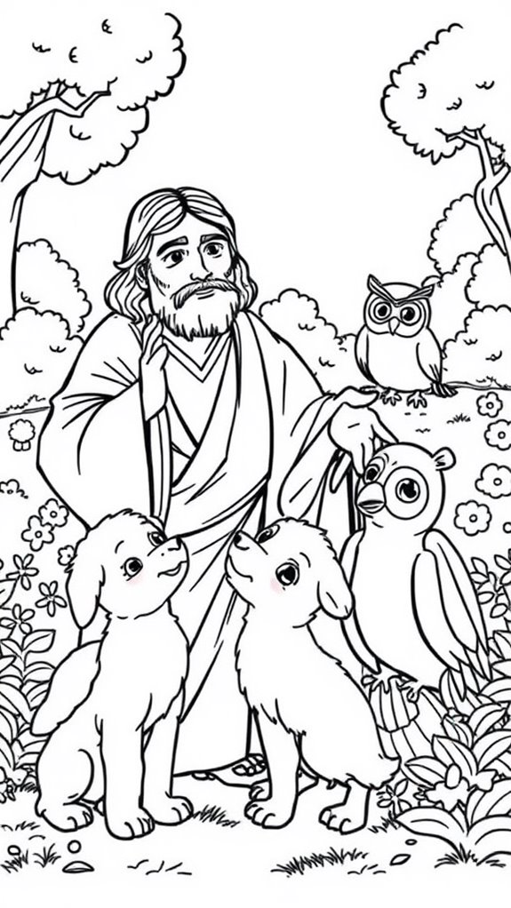 jesus and matthew coloring