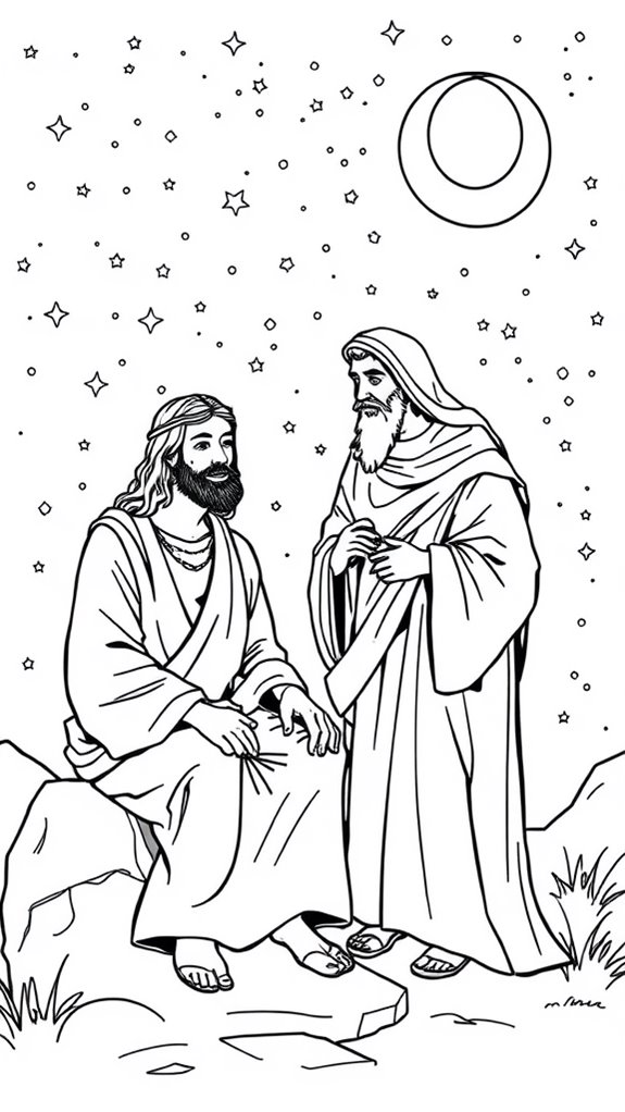 jesus and nicodemus coloring