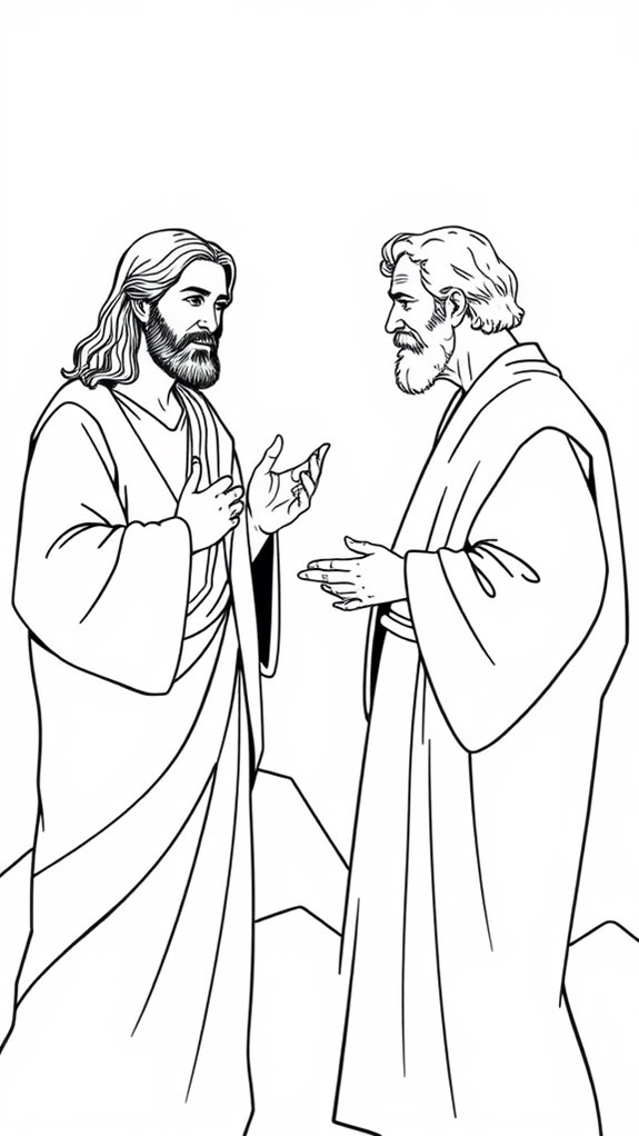 jesus and nicodemus coloring page