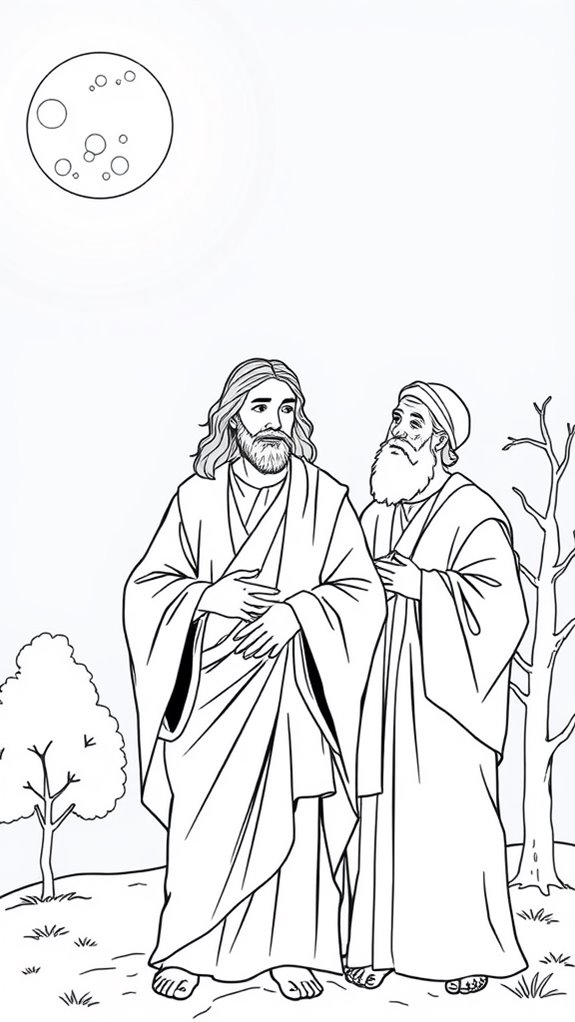 jesus and nicodemus coloring page