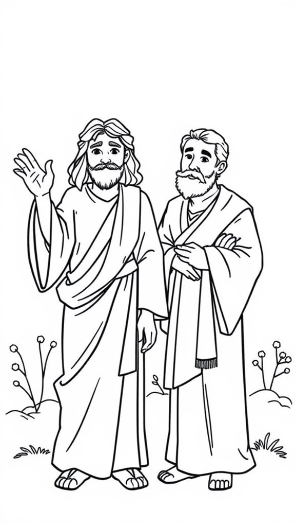 jesus and nicodemus coloring page