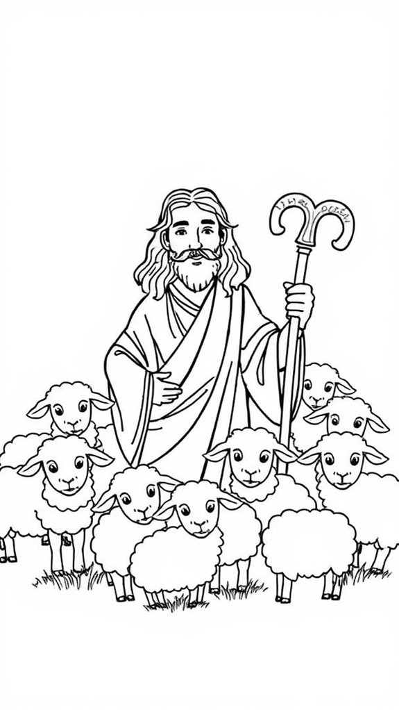jesus as shepherd illustration