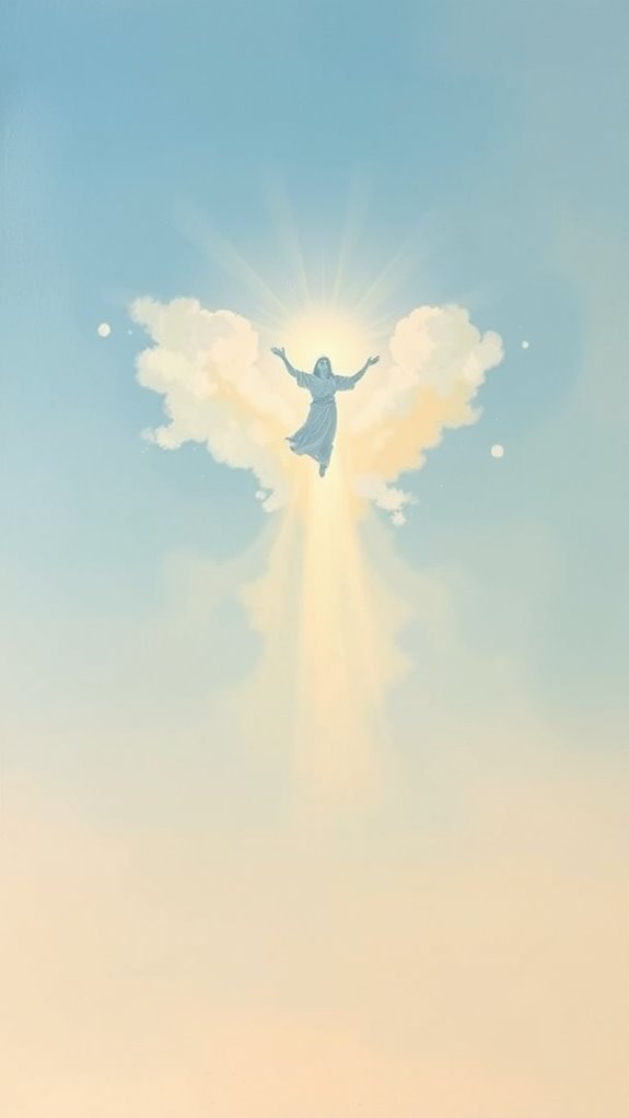 jesus ascending in simplicity