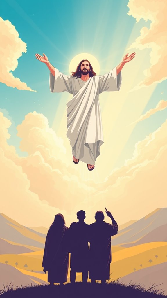 jesus ascension clipart design