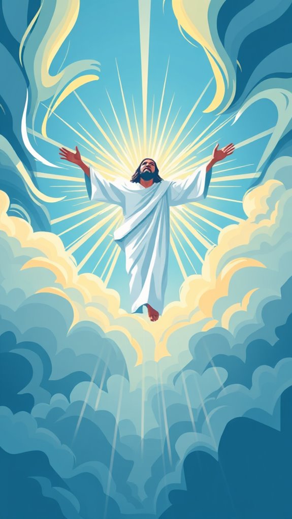 jesus ascension clipart image