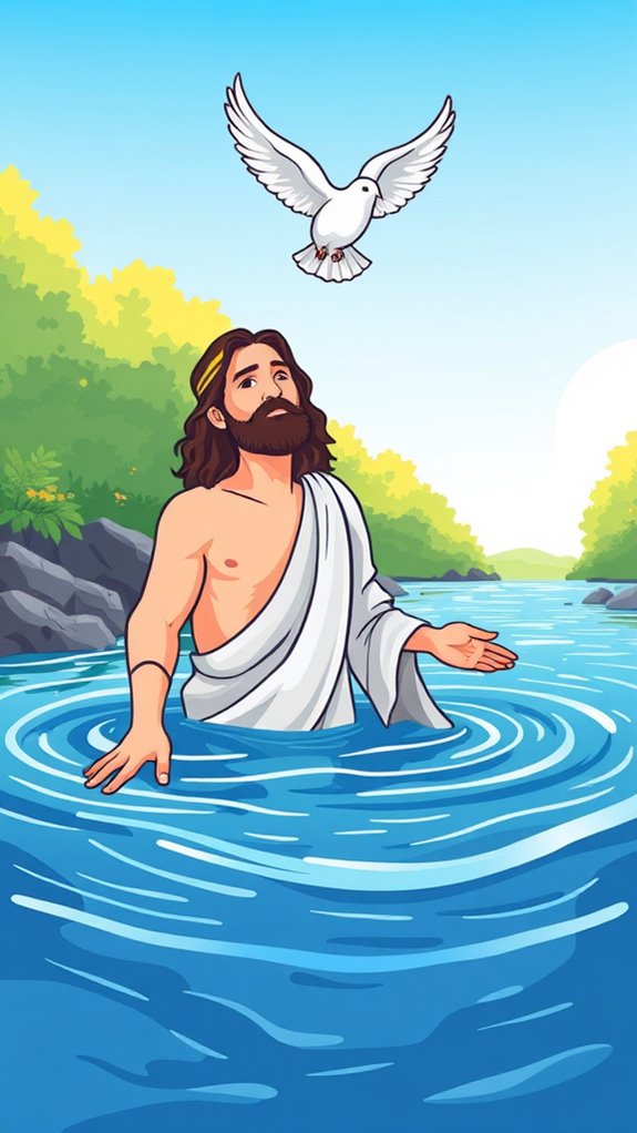 jesus baptism with dove